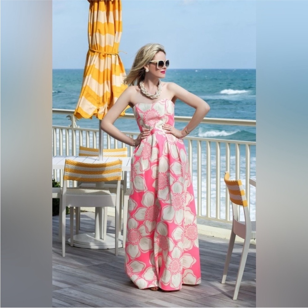 Floral Strapless Dress